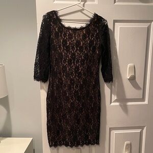 Elegant Black Lace Dress